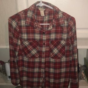 Red and white flannel